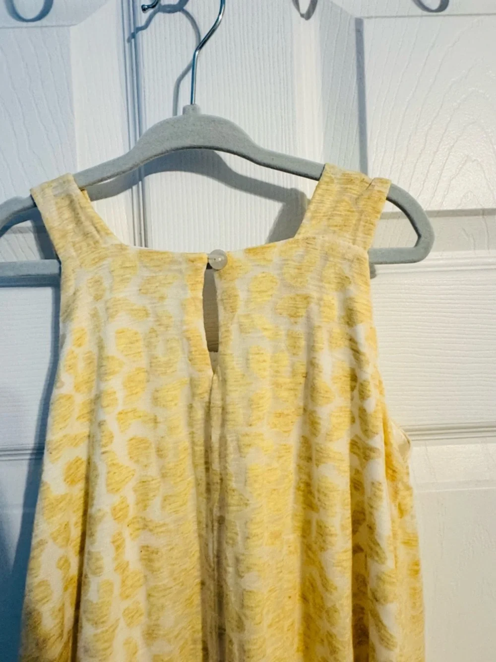 Isobella & Chloe Cream and Yellow Lace Ruffle Sundress